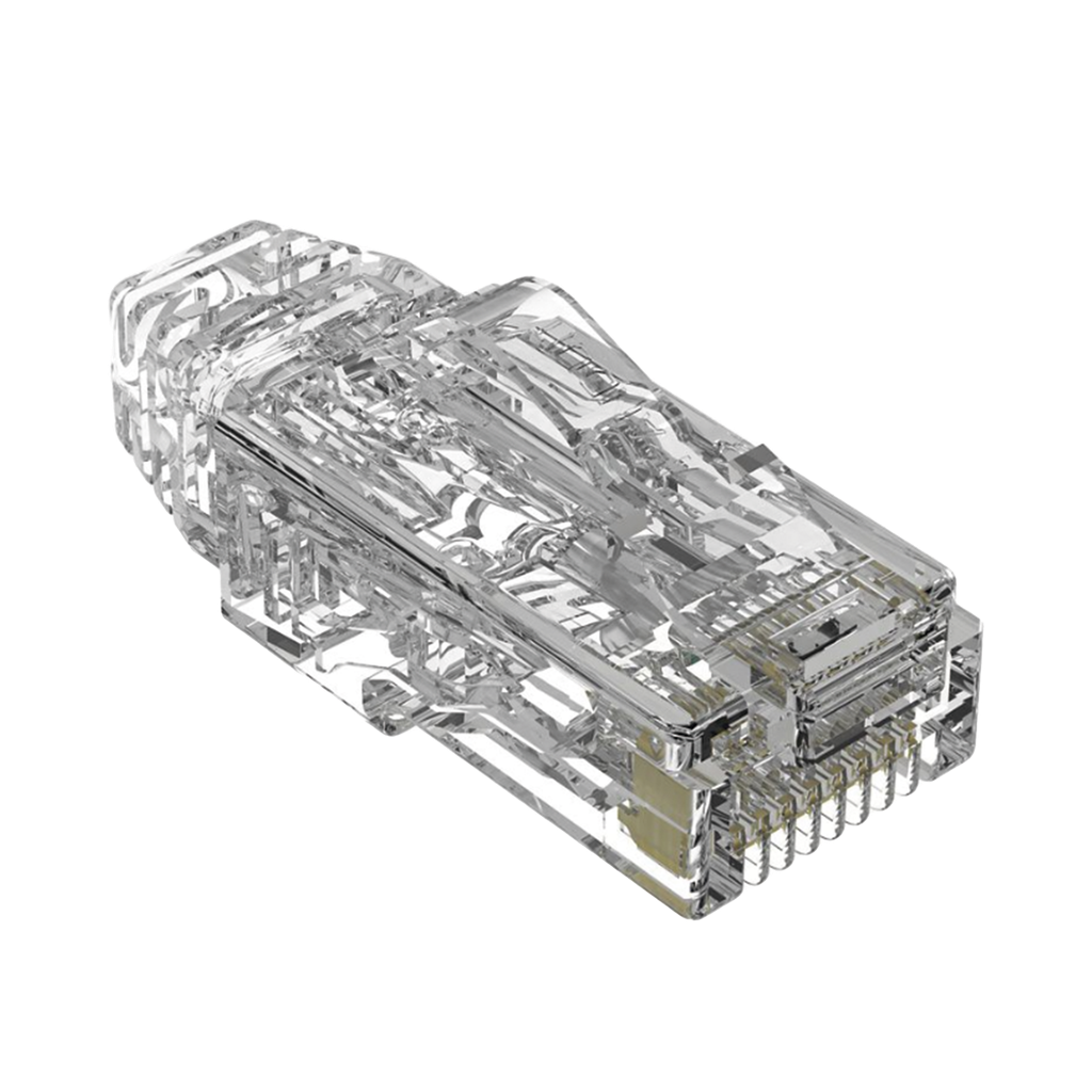 Plug RJ45 Cat6/6A, Para Cable UTP de Calibre 28 AWG (Diámetro Reducido), Chapado en Oro de 50 Micras, Paquete de 100 Piezas - PANDUIT SP628-C