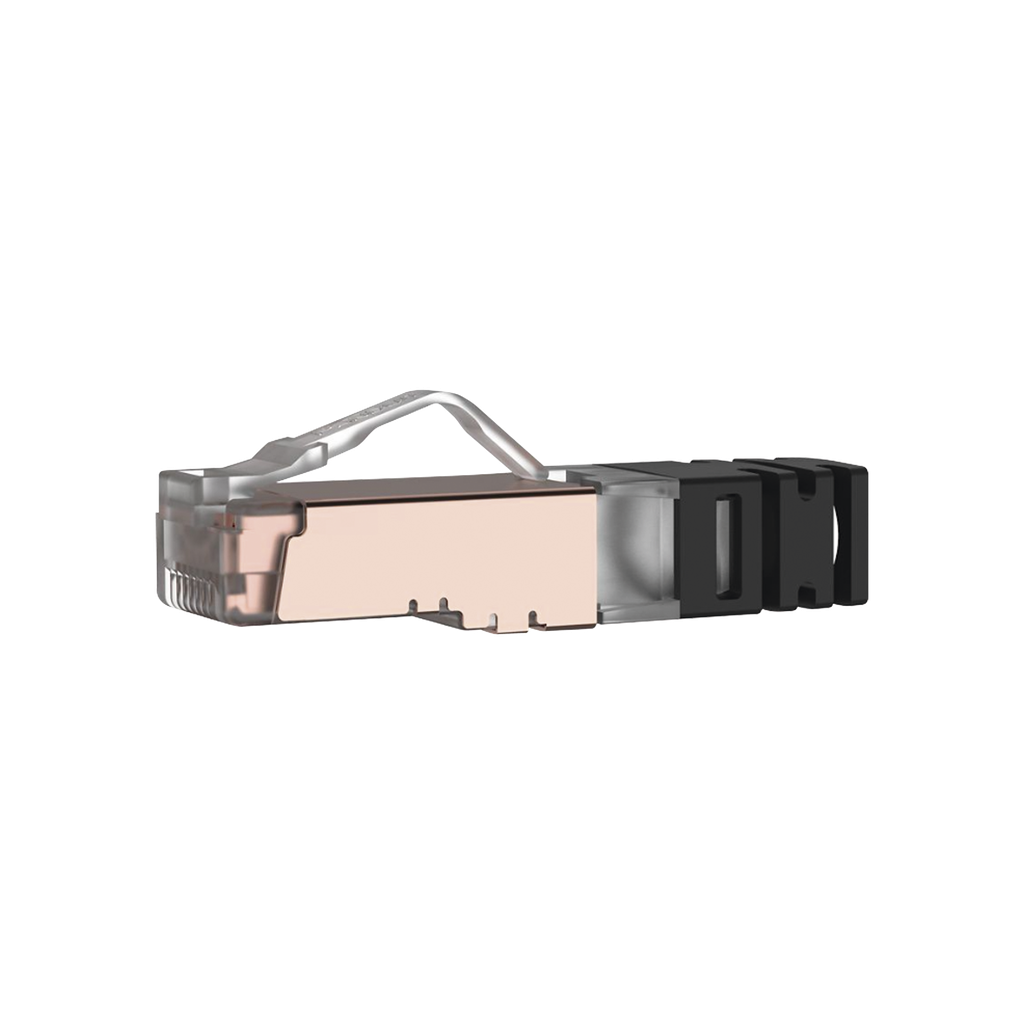 Plug RJ45 Cat6 Blindado, Para Cable Calibre 24-26 AWG, Chapado en Oro de 50 micras, Paquete de 100 Piezas - PANDUIT SPS688-C