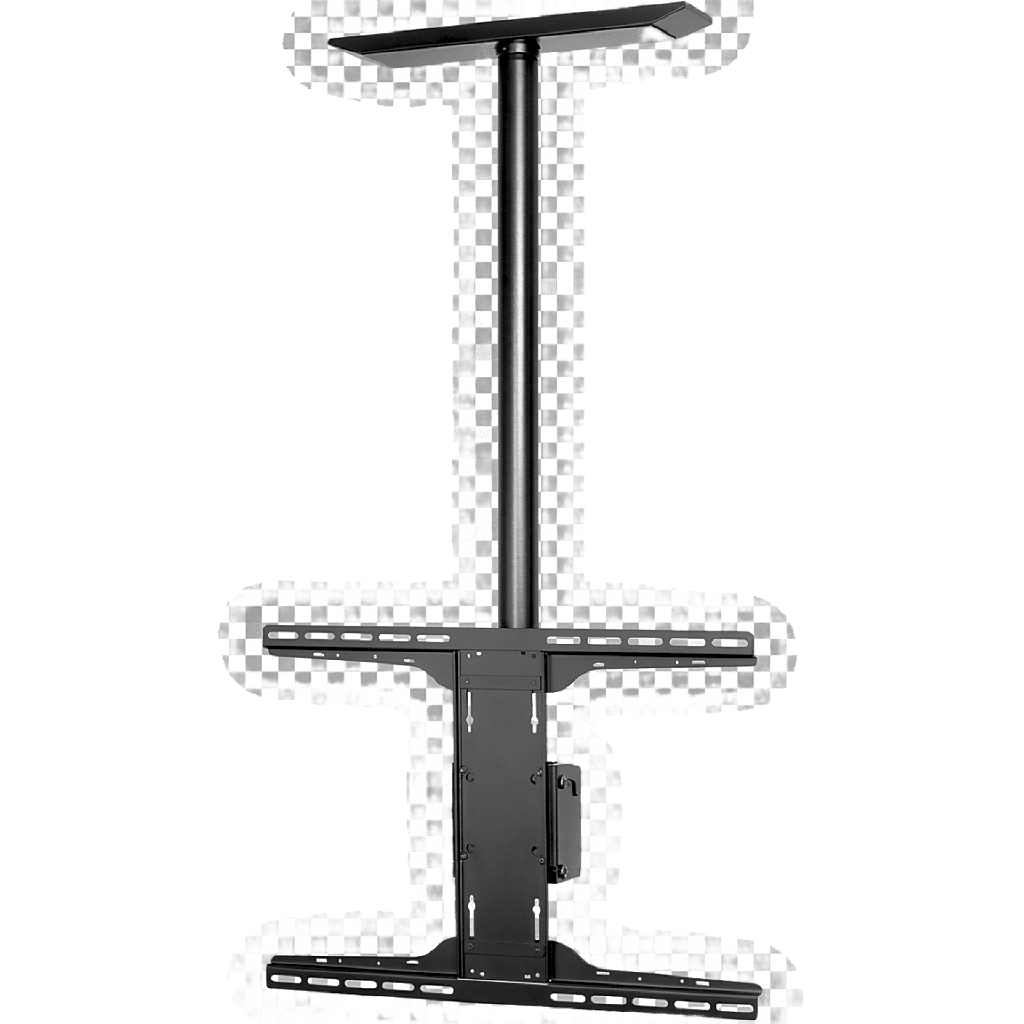 Soporte de techo universal para Pantallas de 32" a 90" / Capacidad de Carga 68.2 kg / Patrón de Montaje hasta 600 x 400 mm / Columna de Aluminio de 36" / Inclinación Ajustable -5° a 20° - PEERLEES PLCM-UNL-CP