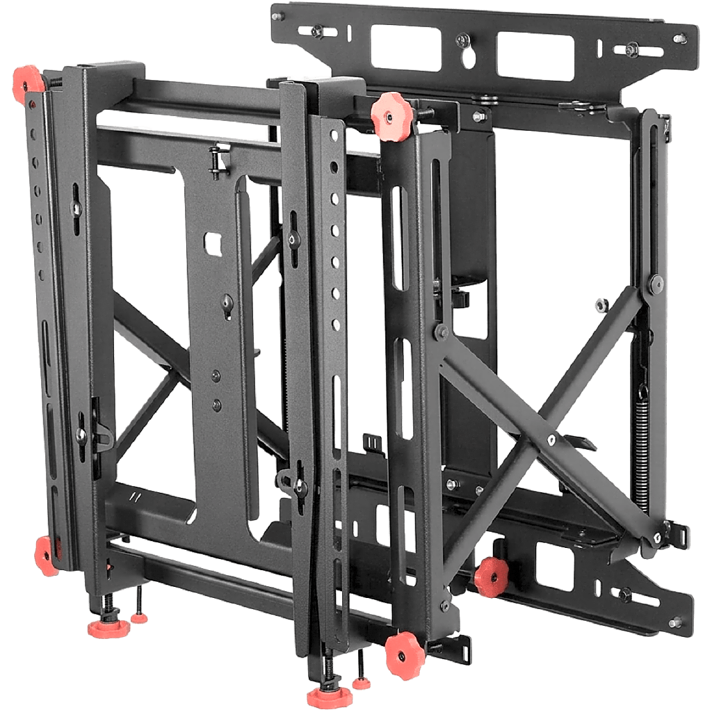 Soporte Muro para video wall LCD / Liberación Rápida / Para Pantallas 46"-60" / Ajuste Micro Sin Herramientas XYZ 1.5" / VESA 600x400 mm / Carga Máxima 56Kg / Gestión Integrada de Cables - PEERLEES DS-VW775-QR