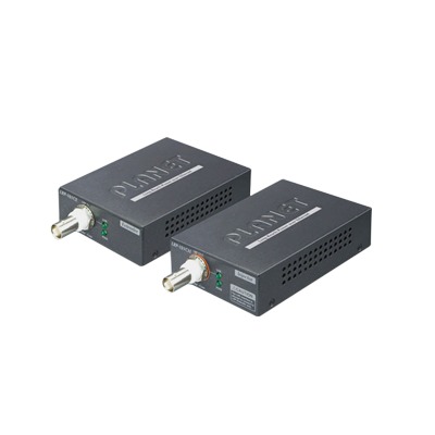 Kit Transmisor y Receptor PoE de Largo Alcance Sobre Coaxial Hasta 1 km