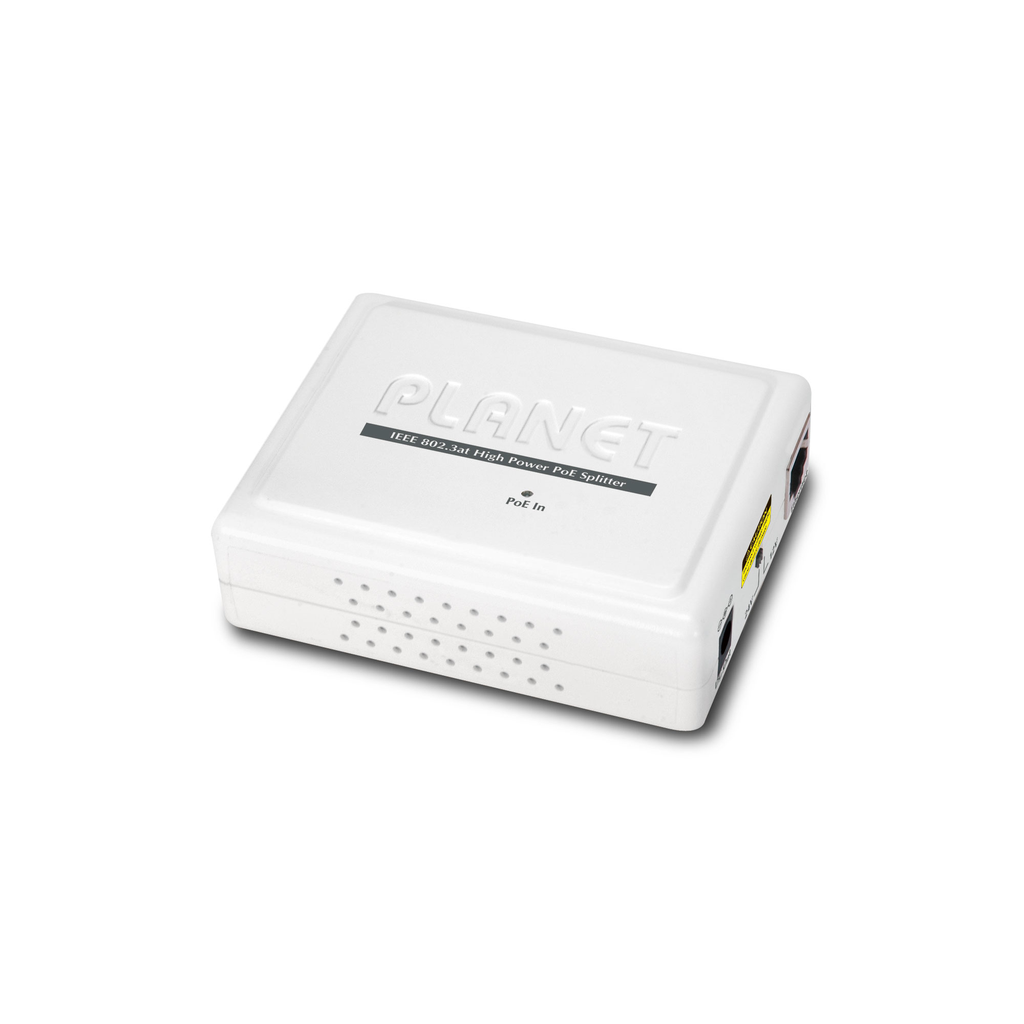 Divisor de Voltaje PoE 802.3at a 12/24 Vcc, Puerto Gigabit 10/100/1000 Mbps - PLANET POE-162S