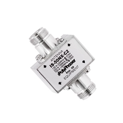 Protector Coaxial RF de CD Para 125 - 1000 MHz Con Ceja lateral y Conectores N Hembra en Ambos Lados, 50 Œ©