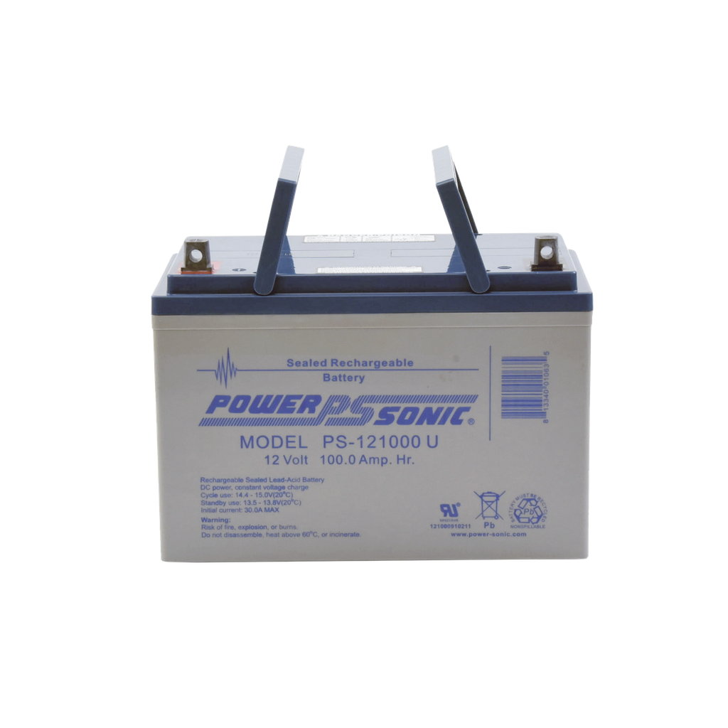 Bateria 12V, 100AH, Para Respaldo, Tecnologias AGM/VRLA, 10-12 AÒos Vida √ötil, Terminales U, Reconocida UL