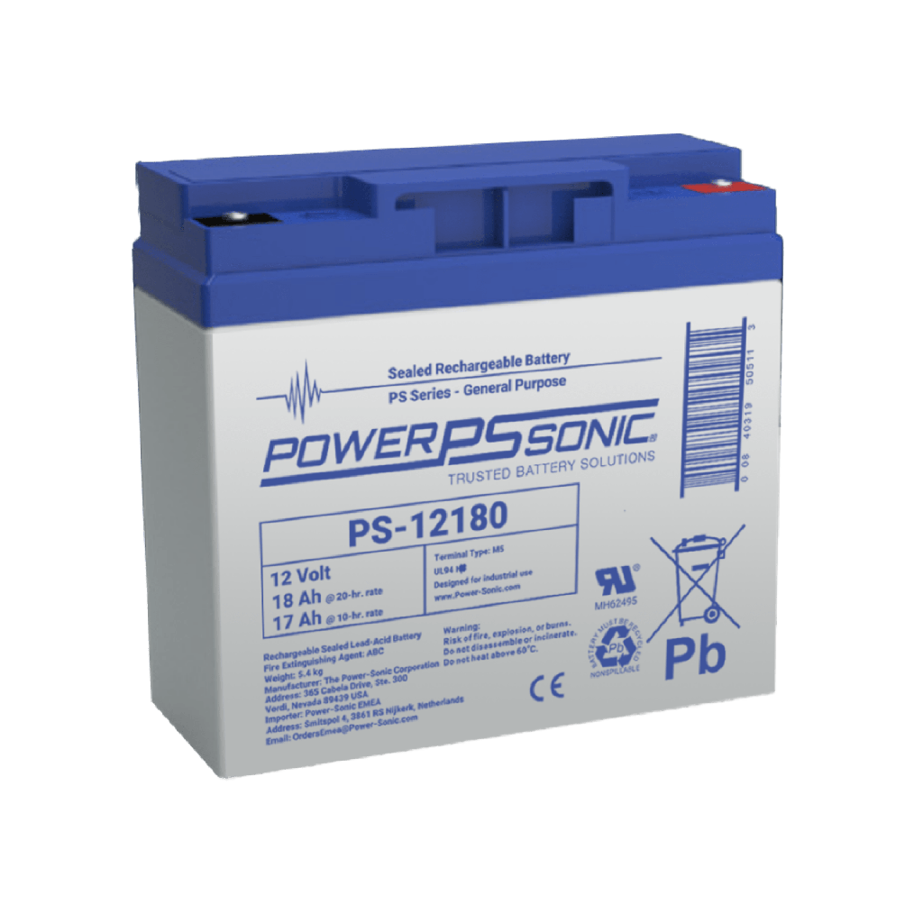 Bateria 12V, 18AH, Para Respaldo, Tecnologias AGM/VRLA, DiseÒo De Vida √ötil 5 AÒos, Terminales Tipo M5, Listada UL, Libre De Mantenimiento