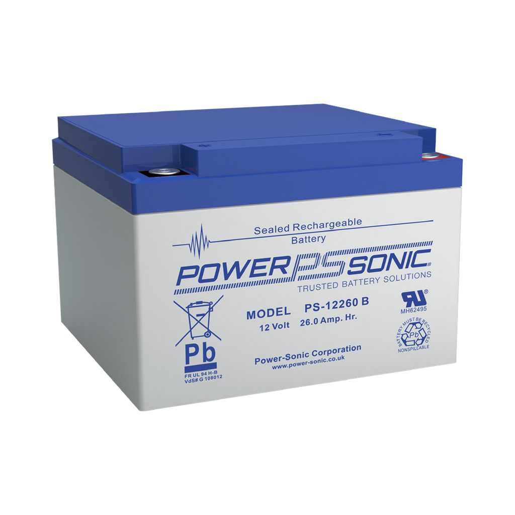 Bateria 12V, 26AH, Para Respaldo, Tecnologias AGM/VRLA, 5 AÒos Vida √ötil, Terminales M5, Reconocida UL