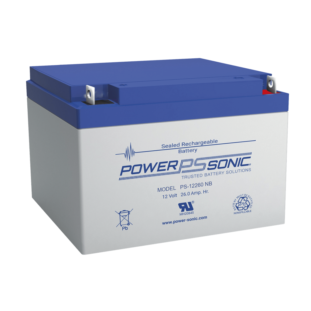 Bateria 12V, 26AH, Para Respaldo, Tecnologias AGM/VRLA, 5 AÒos Vida √ötil, Terminales NB2, Reconocida UL