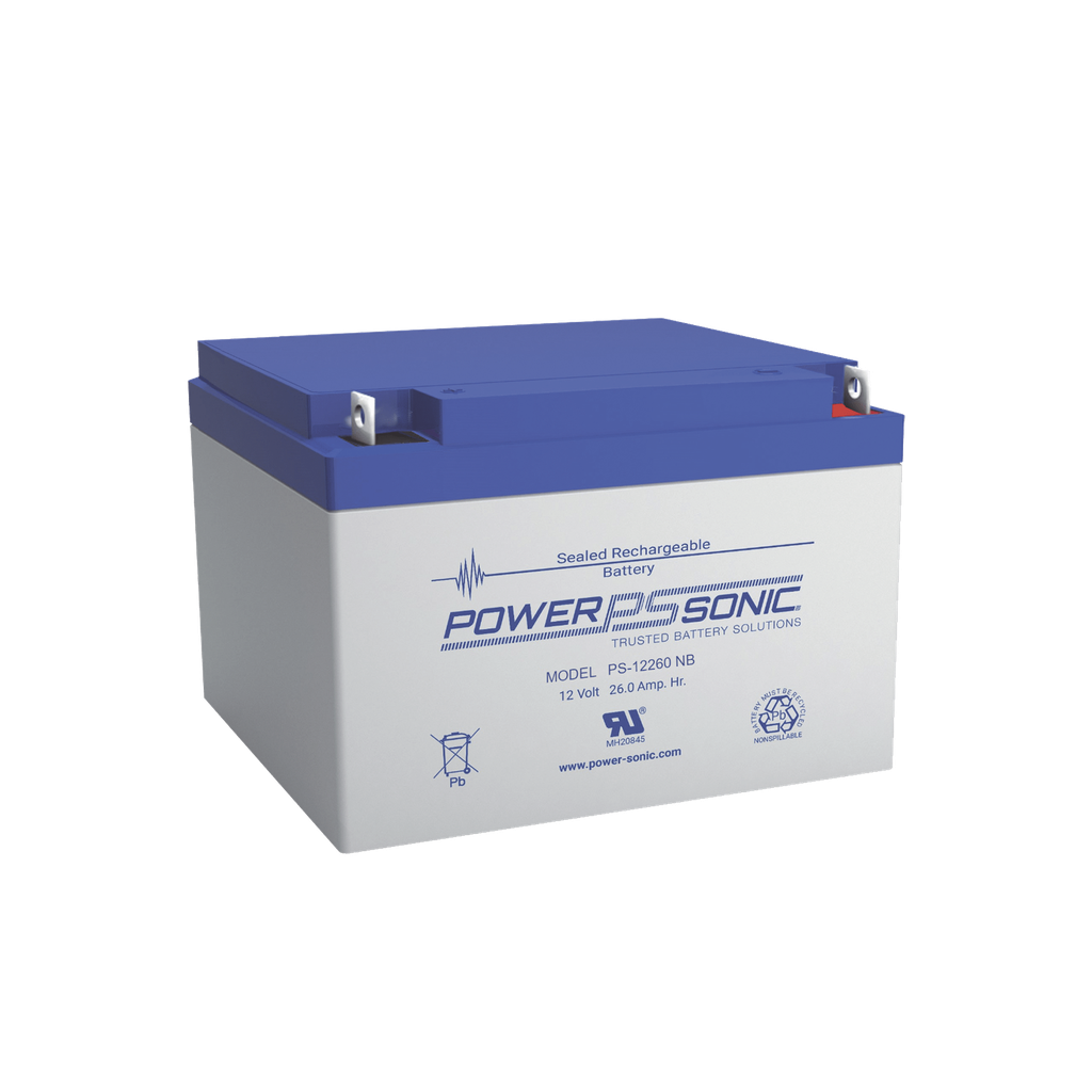 Bateria 12V, 26AH, Para Respaldo, Tecnologias AGM/VRLA, 5 AÒos Vida √ötil, Terminales T12, Reconocida UL
