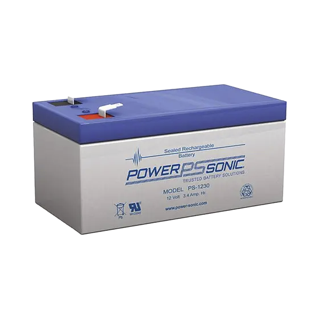 [PS-1230-F1] Bateria 12V, 3.4AH, Para Respaldo, Tecnologias AGM/VRLA, 5 AÒos Vida √ötil, Terminales F1, Reconocida UL