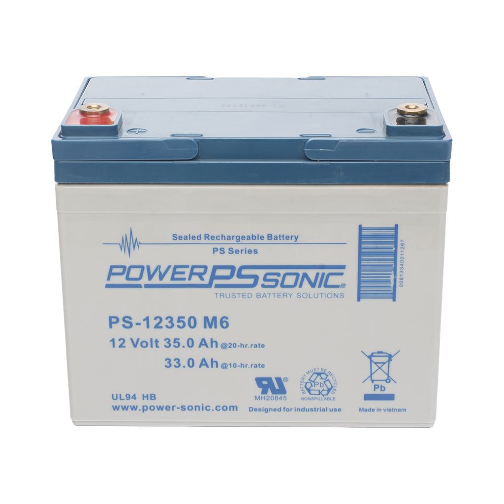 Bateria 12V, 35AH, Para Respaldo, Tecnologias AGM/VRLA, 5 AÒos Vida √ötil, Terminales M6, Reconocida UL