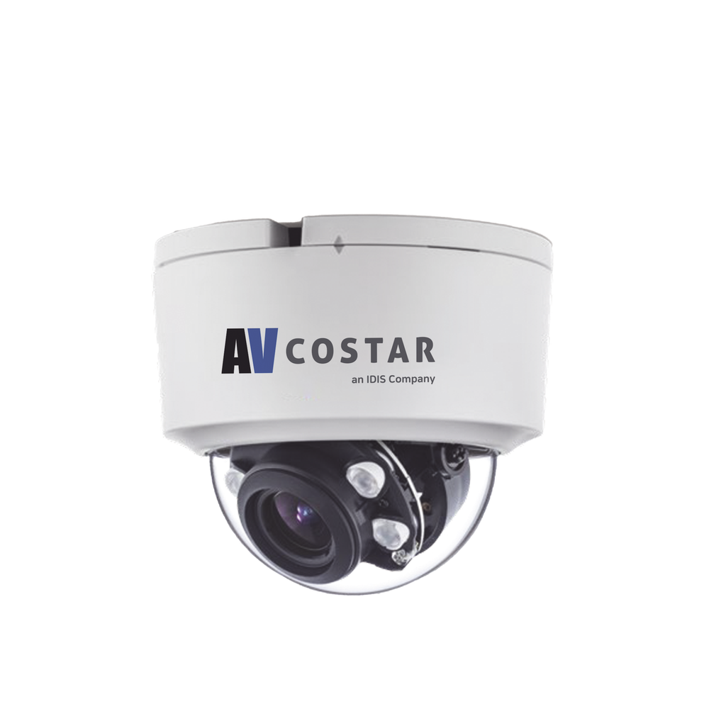 Domo IP Fijo 3.6 mm | 5 Megapixel | 20M IR NightView | Interior | H.265 | 120 dB WDR | I/O Audio Y Alarma | Soporta MicroSD hasta 1TB | ONVIF | PoE | Cruce de linea | Intrusion | Merodeo | NDAA
