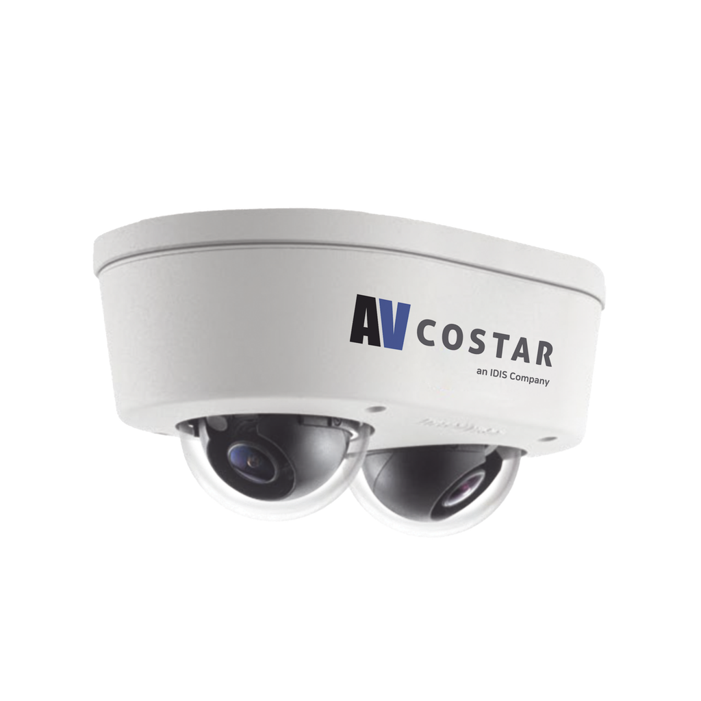 Domo Dual IP hasta 200¬∞ | Full HD por lente | Exterior/Interior | H.265 | IK10 | IP66 | 100 dB WDR | I/O Audio Y Alarma | Soporta MicroSD hasta 1TB | ONVIF | PoE | NDAA