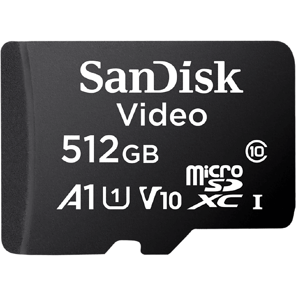 Memoria microSD SanDisk 512GB / Alta Resistencia / Videovigilancia / Clase 10