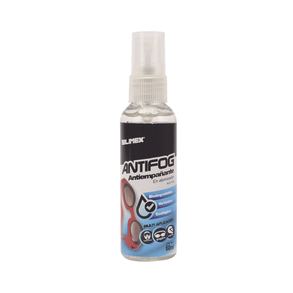 AntiempaÒante, ideal para eliminar problemas de empaÒamiento en googlees, mascaras, cascos, lentes, bote 60 ml