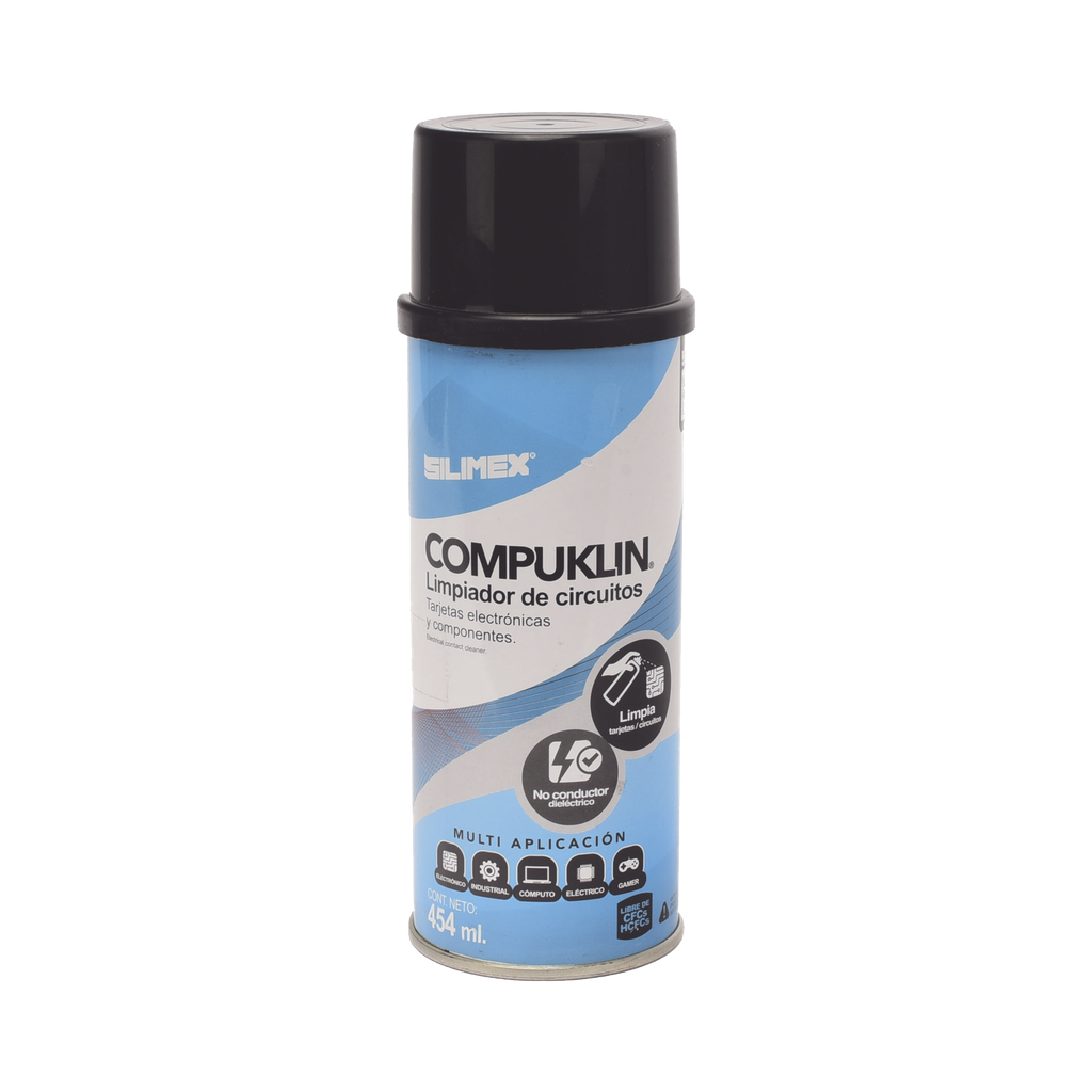 [COMPUKLIN] Limpiador desengrasante en aerosol dielectrico SILIMEX COMPUKLIN – Bote 454 ml