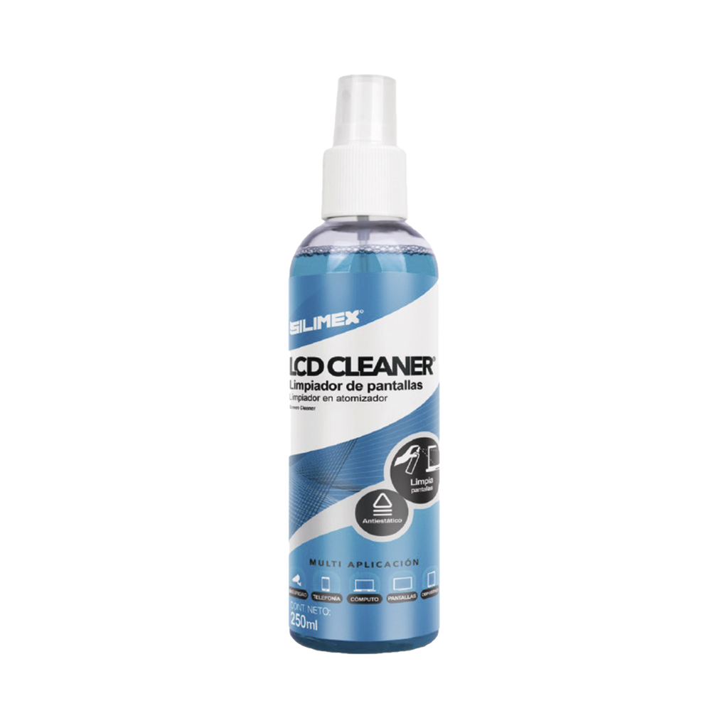 Limpiador de Pantallas, Liquido, Presentacion con Atomizador de 250 ml, para Superficies Externas como Laptops, Tablets, Smart TV's, Smart Phones