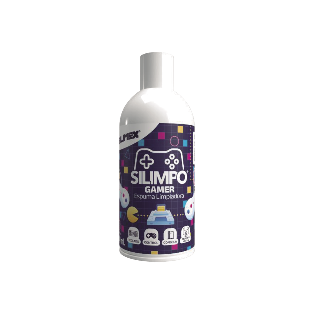 Silimpo Gamer La Espuma de Limpieza con Proteccion UV, Efecto Anti-Est·tico y Aroma a Chicle para tus Dispositivos Gaming.