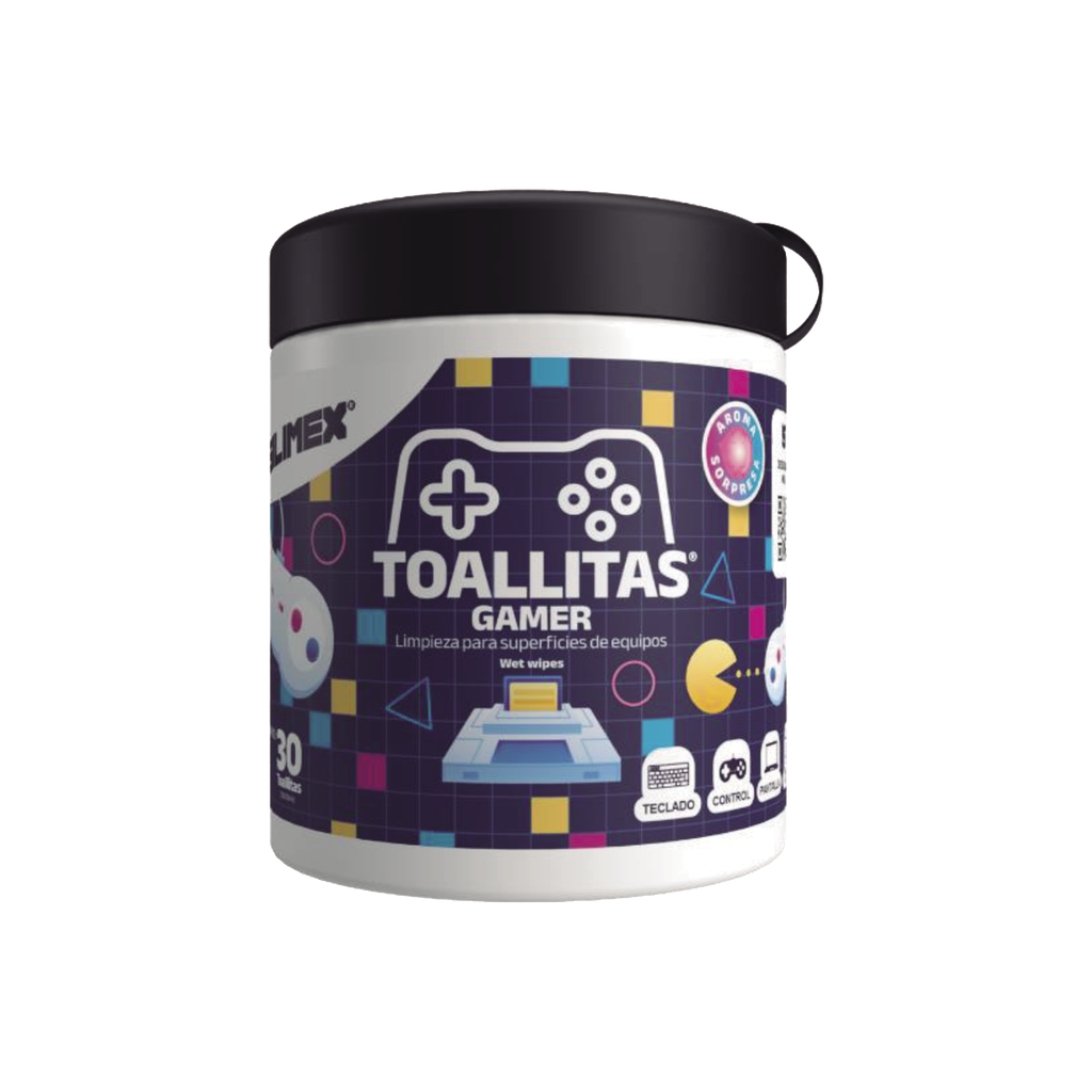 Toallitas Gamers, Excelente Opcion Para Gamers Que Buscan Mantener Sus Consolas y Accesorios en Perfecto Estado, Libres de Suciedad y Protegidos Contra Bacterias