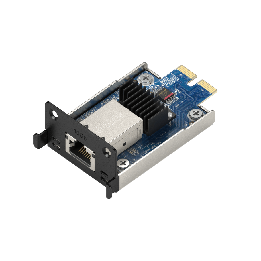 Adaptador de Ethernet E10G18-T1 | 10 Gbps / Compatible con PCIe 3.0 y 2.0 | Autonegociación de 4 u 8 Canales | Perfil Bajo y Altura Completa | Compatibilidad con Synology DSM 6.1.7 o Posterior. - SYNOLOGY E10G22-T1-MINI