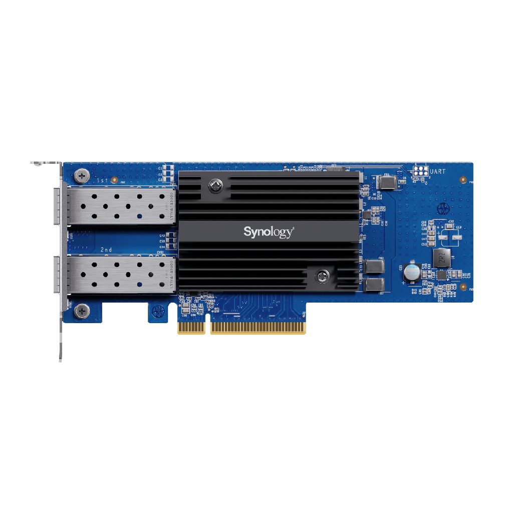 Adaptador de Red SFP+ de 10 GbE de Doble Puerto | Compatible con Synology | PCIe 3.0 x8 | Link Aggregation | Jumbo Frame 9 KB | Garantia de 5 AÒos.