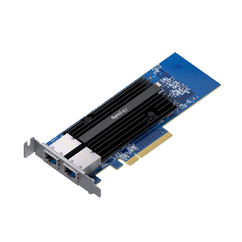 Adaptador de Red Synology E10G30-T2 | Doble Puerto 10 GbE | PCIe 3.0 x8 | Compatible con Synology | Link Aggregation. - SYNOLOGY E10G30-T2