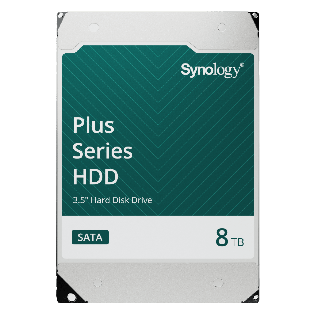 [HAT3320-8T] Disco Duro SATA de 3.5" Serie Plus | Capacidad 8TB | Tecnología CMR | MTBF de 1.2 Millón de Horas | Carga de Trabajo de 180 TB/Año | Compatible con Synology DSM. - SYNOLOGY HAT3320-8T