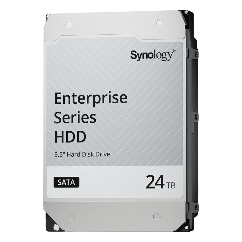 [HAT532024T] Disco Duro SATA de 3,5" Serie Plus / Capacidad 24TB / Interfaz SATA 6 GB/s / Tecnología CMR / MTBF de 1,2 Millón de Horas / Carga de Trabajo de 180 TB/año / Compatible con Synology DSM - SYNOLOGY HAT532024T