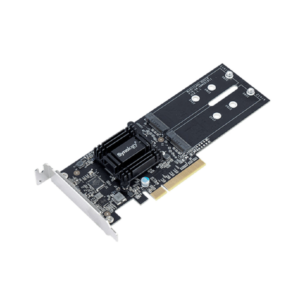 Tarjeta de Expansion M2D18 | PCIe 2.0 x8 | Compatible con NVMe y SATA SSD | 2 Ranuras M-key | Perfil Bajo y Altura Completa | Garantia de 3 AÒos.