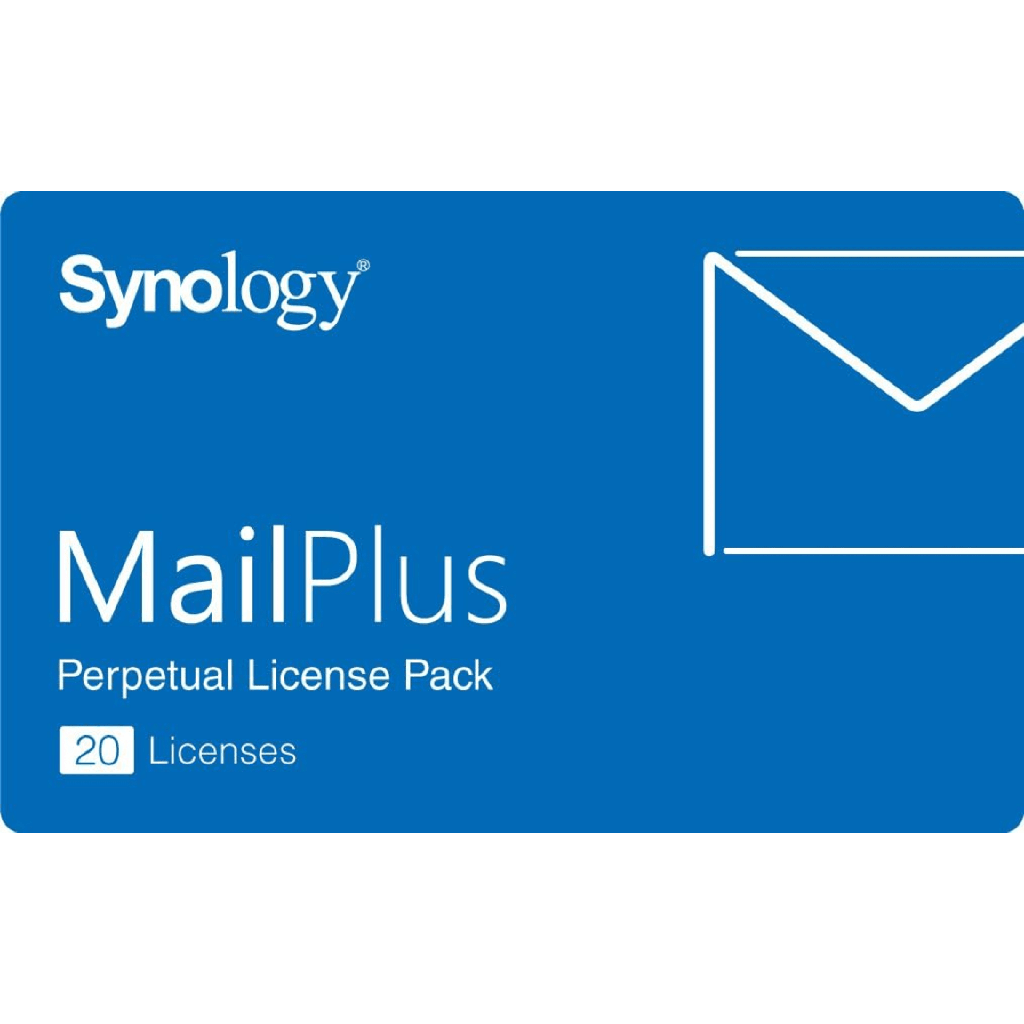 Paquete de Licencias Synology MailPlus | 20 Cuentas de Correo Electronico Activas | Licencias Permanentes | Compatible con Synology NAS | Alta Disponibilidad | Migracion de Licencias.