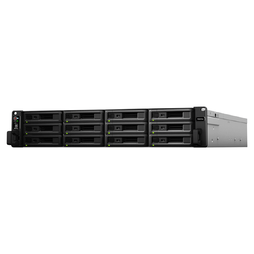 RackStation RS3618xs | Almacenamiento Empresarial | CPU Intel Xeon D-1521 | 12 Bahias | Escalable a 36 Bahias | 8GB DDR4 ECC | 10GbE | Compatibilidad con Virtualizacion .
