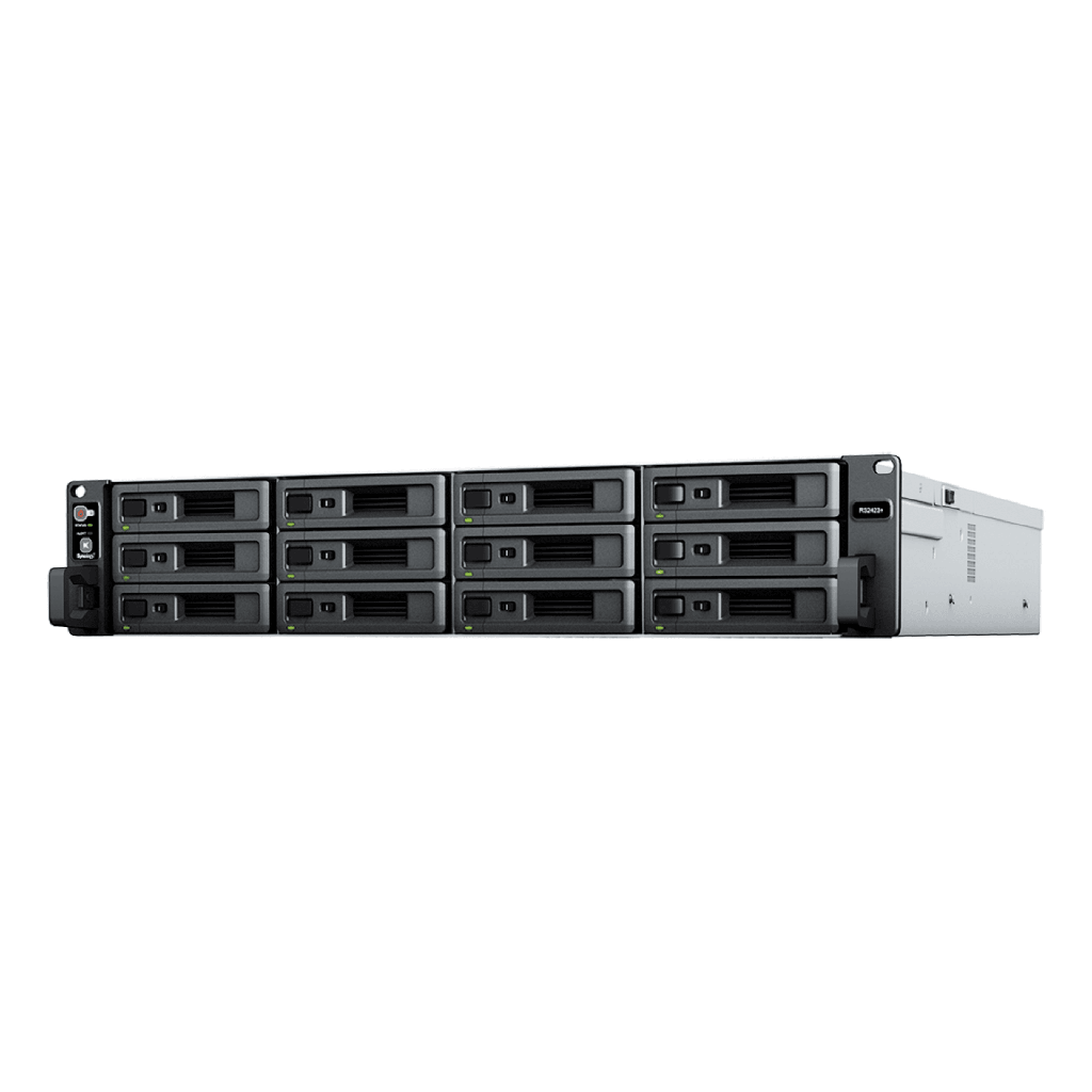 Servidor de Almacenamiento RackStation RS2423+ | 12 Bahias | 2U | Hasta 216 TB | Rendimiento 3,500/1,700 MB/s | Expansion a 432 TB | 10GbE | Fuentes de Alimentacion Duales | Alta Disponibilidad.