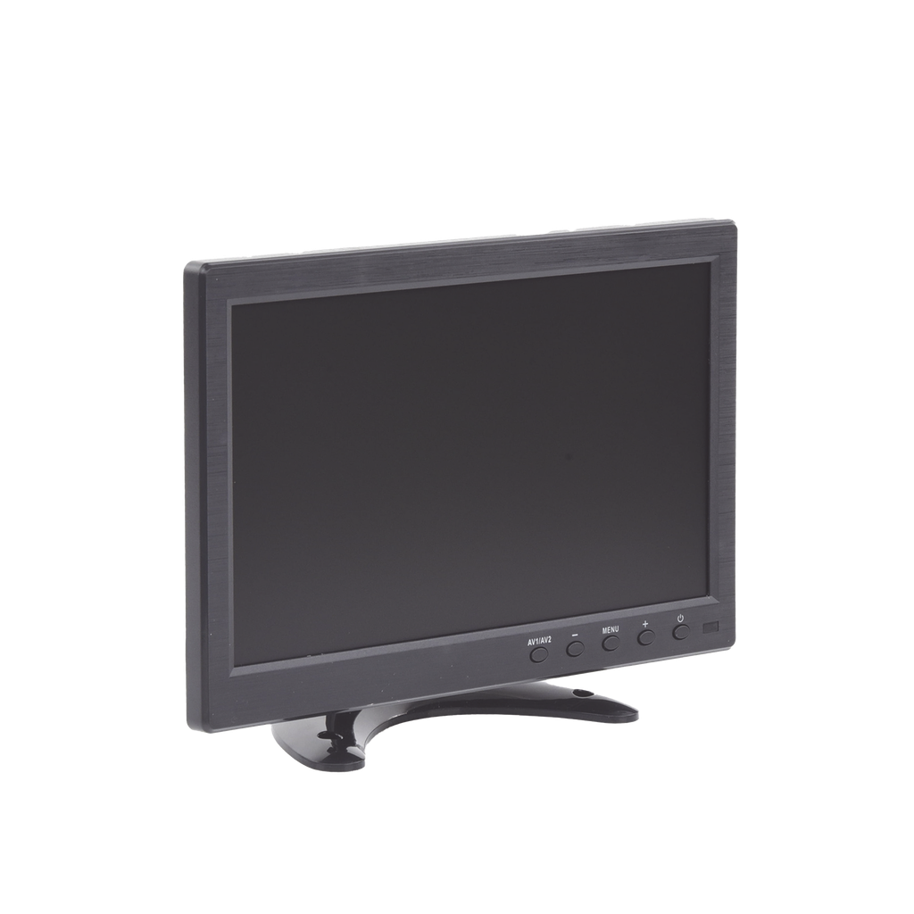 Monitor 10.1" TFT-LCD ideal para colocar en vehiculos o DVR/NVR. Entradas de video HDMI, VGA y RCA (CVBS)