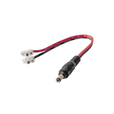 Cable con Conector Macho (Pigtail) / Alimentación para Vcc con Puntas Libres / Polarizado / Largo 22 cm (8.66 Pulgadas) / Calibre 22AWG. - SYSCOM DC-CORD