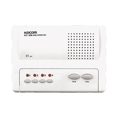 Sistema de intercomunicador manos libres para 4 extensiónes - SYSCOM KIC-304