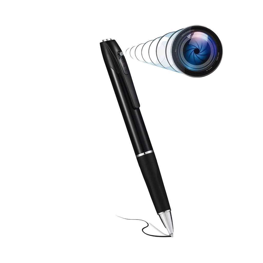 Camara Oculta en Boligrafo (Spyce Camera) /  Full HD / Grabacion de Video y Audio / Captura de Fotos / Soporta Memoria Micro-SD de hasta 64G / Tiempo de Carga Aprox. 1 hora / Tiempo de Trabajo 120 min. / Incluye Cable de Carga.