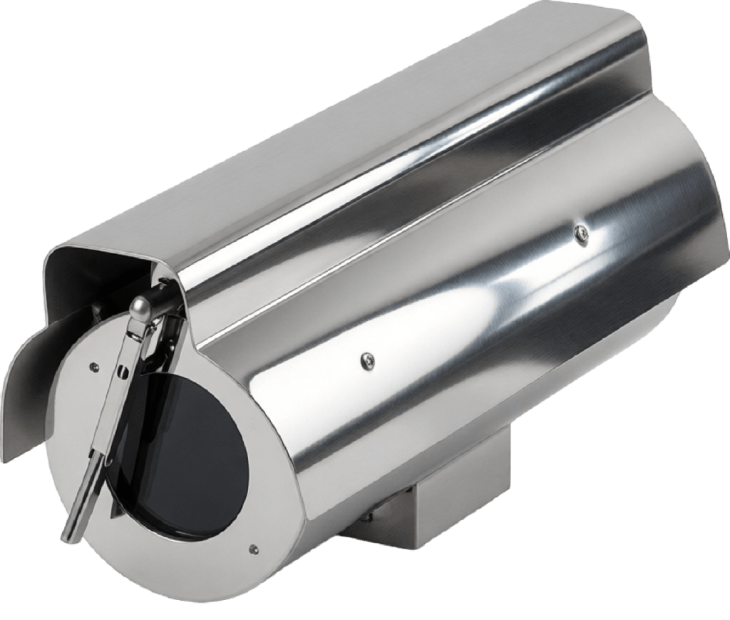 Gabinete para Cámaras Tipo Box (Profesional) / Cumple con Norma Anti-Explosión / Cumple con Norma IP68 / Fabricado en Acero Inoxidable / Limpiaparabrisas Integrado - SYSCOM VIDEO SYE800-K