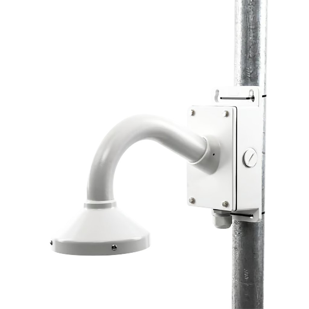 Montaje Universal de Pared con Cuello de Ganso y Caja de Conexiones / Compatible con Cámaras Domo y Bala - SYSCOM VIDEO XGA160C