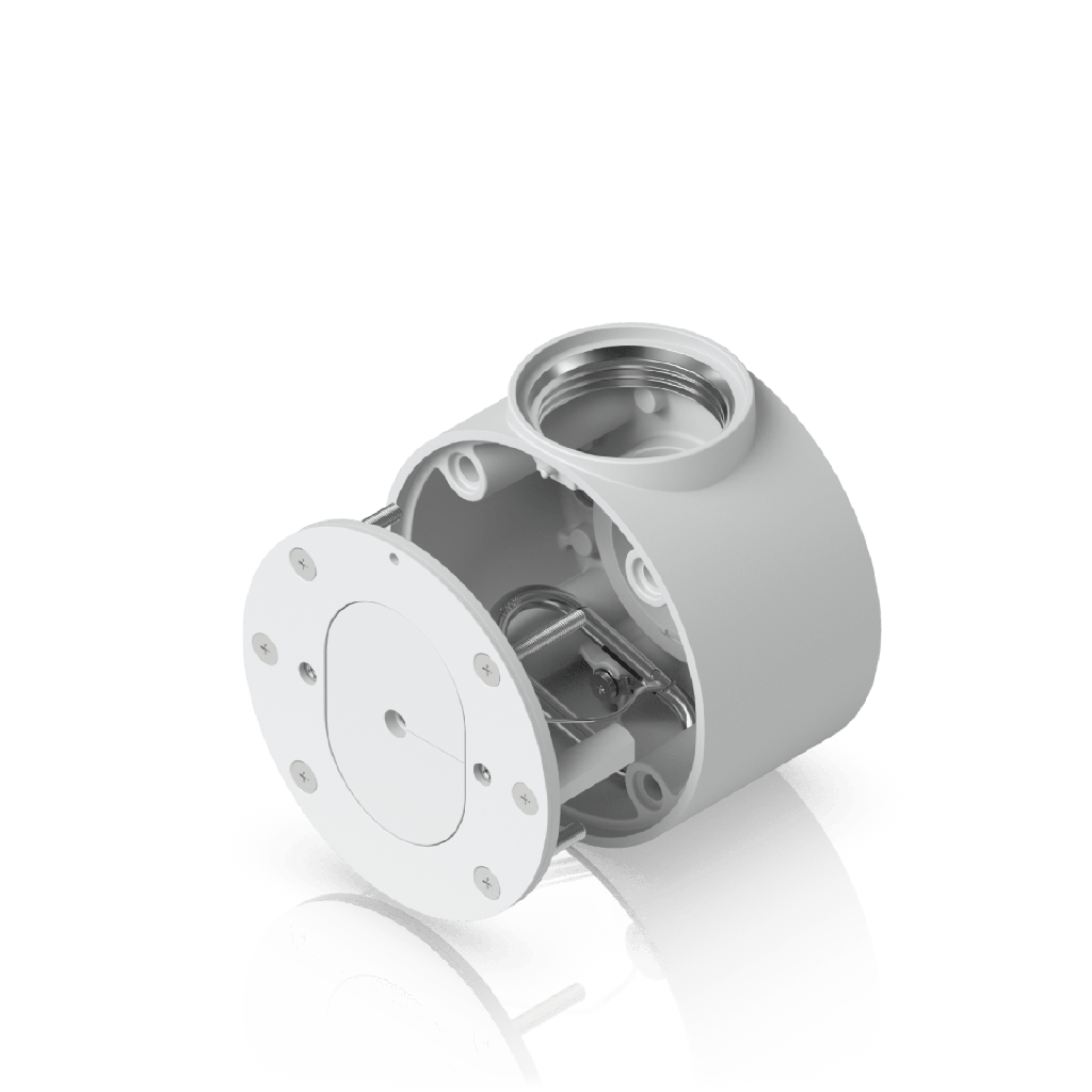 Camera Compact Junction Box ‚Äì Caja de Conexiones Antimanipulacion para Camaras Compactas Dome y Turret Color Blanco