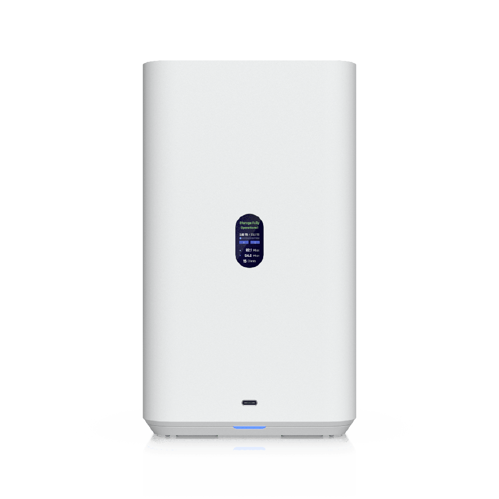 [UNAS-2-W] UniFi UNAS-2 "“ Almacenamiento en Red (NAS) Compacto con 2 Bahías para HDD de 3.5", Puerto de Red 2.5 GbE, Conectividad USB-C y Adaptador PoE++ Incluido - UBIQUITI UNAS-2-W