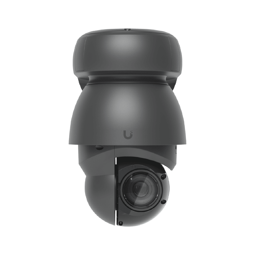 Camara UniFi Protect PTZ AI Industrial Color Negro, 4K (8MPX), Zoom Optico 22x, Vision Nocturna IR 100 m, Reconocimiento Facial y Placas, Proteccion IP66, Movimiento 360∞, PoE++