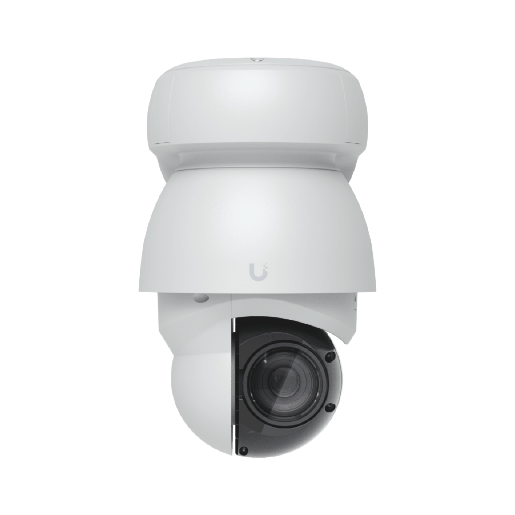 Camara UniFi Protect PTZ AI Industrial Color Blanco, 4K (8MPX), Zoom Optico 22x, Vision Nocturna IR 100 m, Reconocimiento Facial y Placas, Proteccion IP66, Movimiento 360∞, PoE++