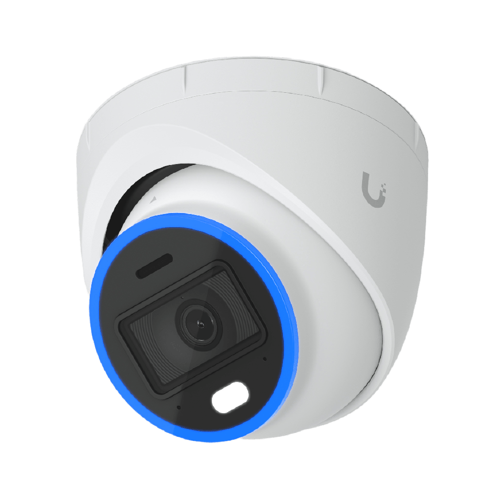 Cámara UniFi Protect Turret AI blanca / 4K(8MP) / Íngulo ultra-ancho 109.9 / Visión Nocturna IR 40 m / AI Avanzado: Reconocimiento de Rostros y Matrículas / LED para color en la noche / Micrófono 2 vías / ranura M - UBIQUITI UVC-AI-TURRET-W