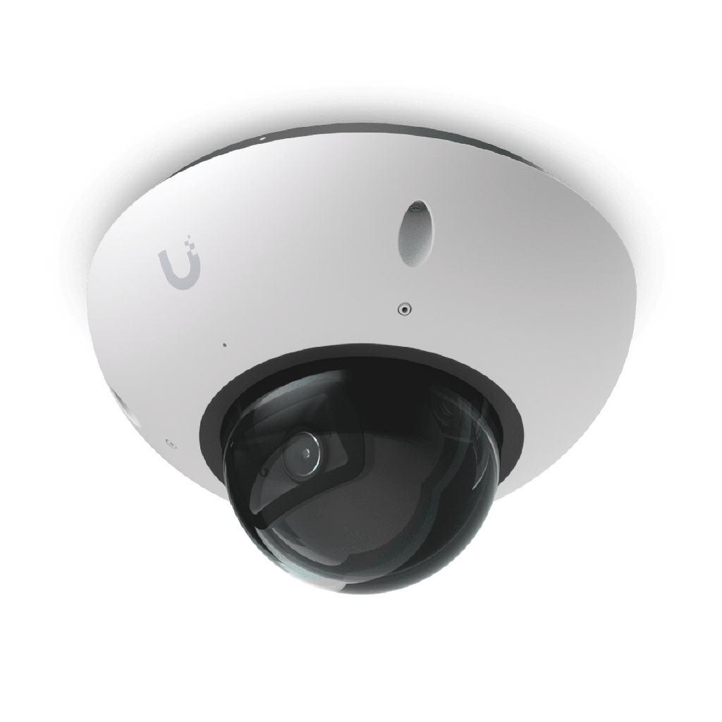 UniFi G6 Dome "“ Cámara 4K Antivandálica y Todo Clima con Sensor de 8 MP (1/1.8"), Motor de IA Multi-TOPS y Visión Nocturna Infrarroja de Largo Alcance - UBIQUITI UVC-G6-DOME-W