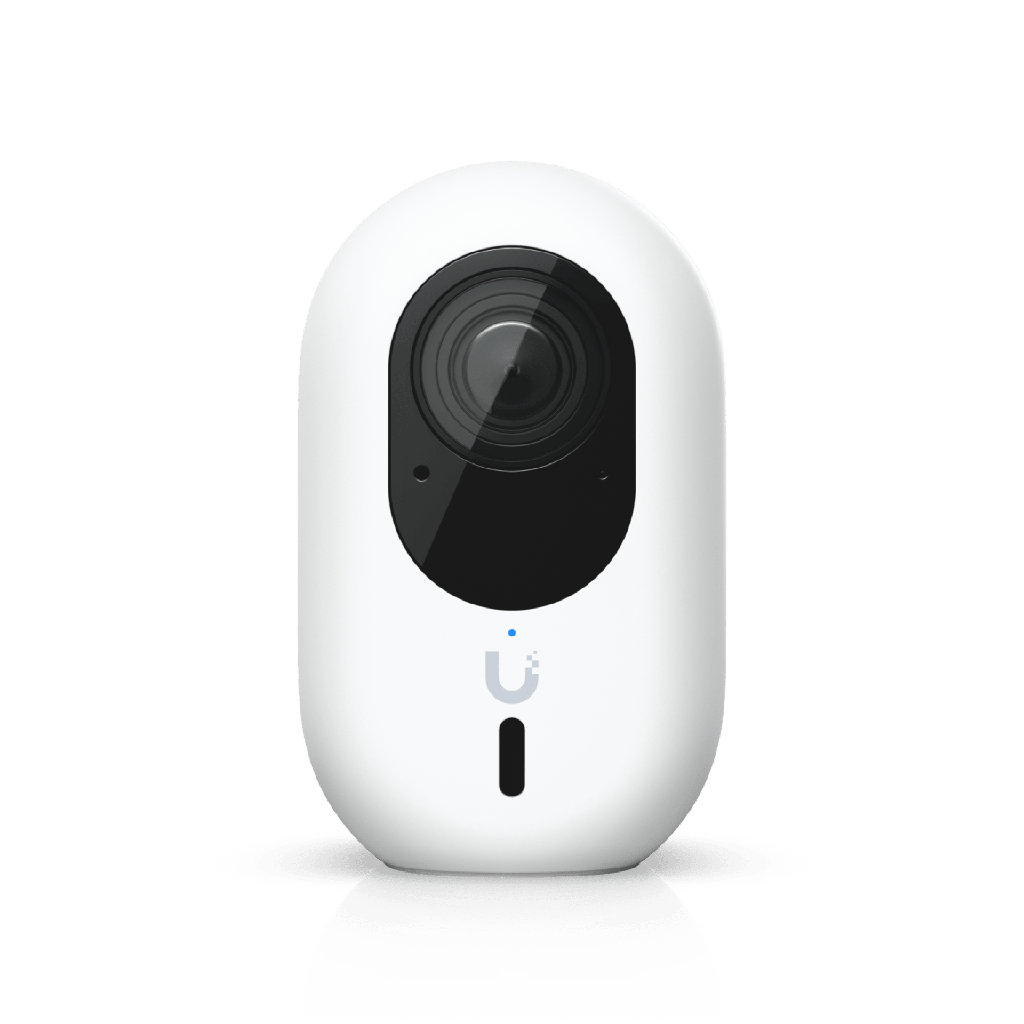 Cámara UniFi Protect G6 Instant con WiFi, 4K, Sensor de Imagen 8MP 1/1.8", Multi-TOPS AI, Audio Bidireccional, Visión Nocturna IR, Protección IPX5, Reconocimiento Facial y de Matrícula - UBIQUITI UVC-G6-INS-W