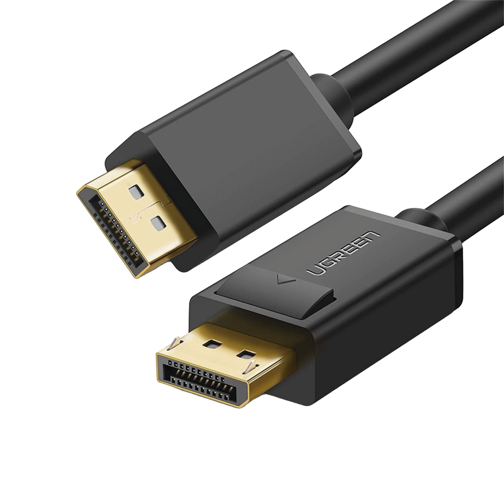 Cable DisplayPort 1.2 Macho a Macho | Longitud 5 Metros (16.40 Pies) | Versión DP1.2 | Soporta 4K@60Hz; 2K@144Hz | Soporta 3D | Color Profundo de 8 y 10 Bits | Blindaje Interno Múltiple | Cobre Estañado 28AWG | Botón de Liberación - UGREEN 10213