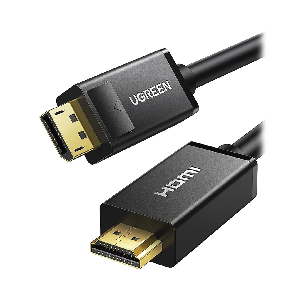 Cable DP Macho a HDMI Macho / Longitud 1.50 Metros (4.92 Pies) / Soporta 4K@30Hz / Soporta 3D / Cobre EstaÑado 28AWG / Blindaje Interno MÚltiple / TransmisiÓn Unidireccional / BotÓn de LiberaciÓn / Chip de Última GeneraciÓn - UGREEN 10239