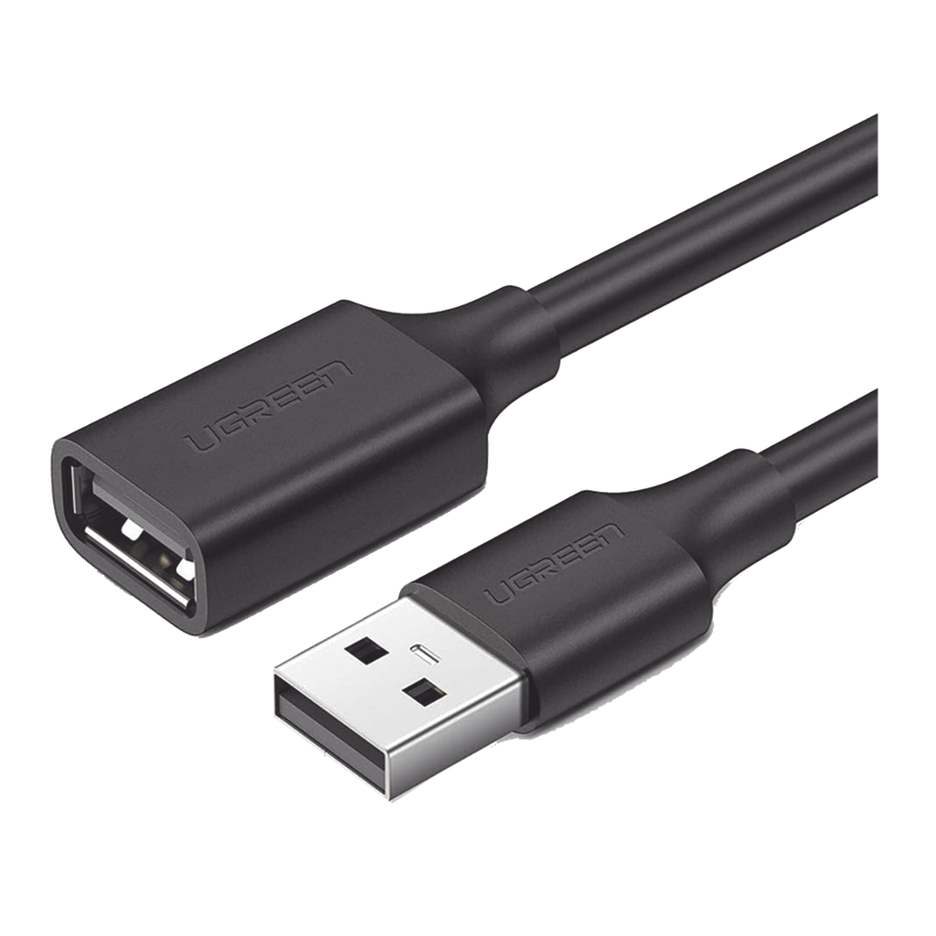 [10314] Cable Extensor USB 2.0 A a A | 1 metro | Macho-Hembra | Ultra Durabilidad | Núcleo de Cobre Estañado 28/22 AWG | Blindaje Interior Múltiple / Ideal para teclado, mouse, impresoras, etc. - UGREEN 10314