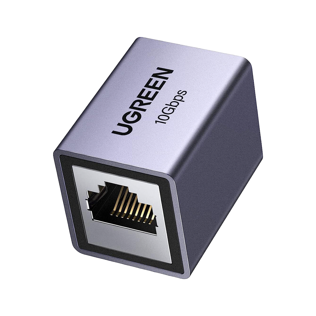 Acoplador STP (Extensor de Cable Ethernet RJ45) | 10Gbps | Blindado | Compatibilidad con Cat8 Cat7 Cat6 Cat5e | Hasta 100 Metros (328.08 Pies) | Aleación de Aluminio - UGREEN 15117