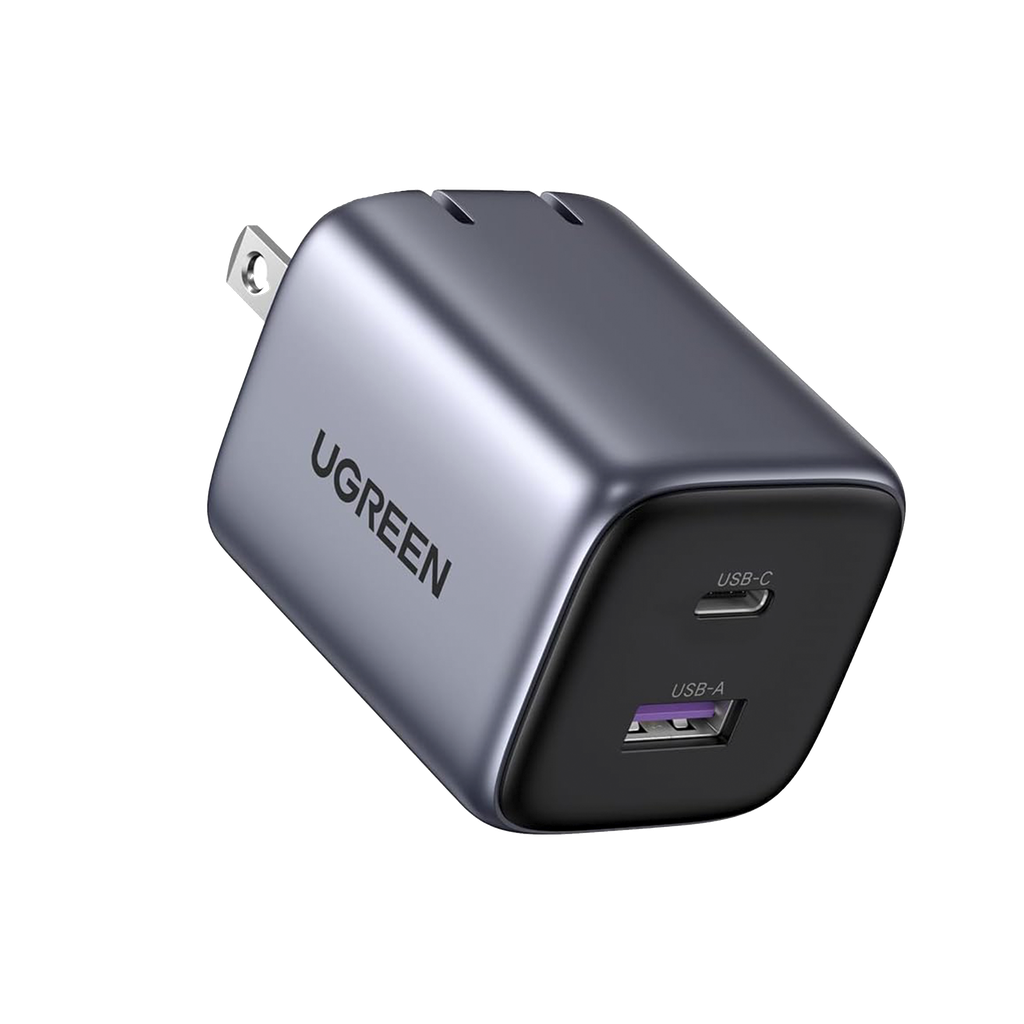 Cargador de 35W serie Nexode | 2 Puertos de Carga Rapida | USB-C  y USB-A | Tecnologia GaN II | Power Delivery 3.0 | Quick Charge 4.0 | Chip Confiable y Carga Inteligente | Optimiza la Experiencia de Carga | Tecnologia Thermal Guard.