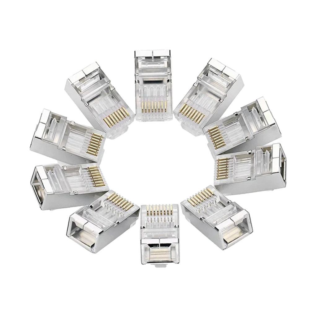 CONECTOR CAT6 BLINDADO BOLSA CON 10 UNIDADES